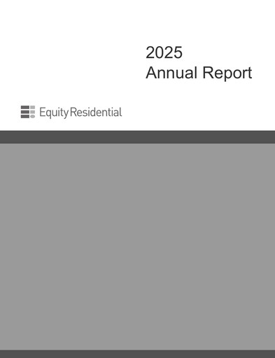 Thumbnail Equity Residential
 Annual Report 2025