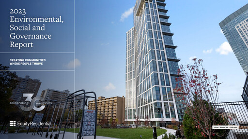 Thumbnail Equity Residential
 ESG Report 2023