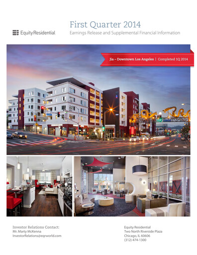 Thumbnail Equity Residential
 Quarterly Report 2014-q1