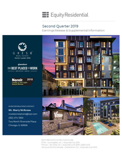 Thumbnail Equity Residential
 Quarterly Report 2019-q2