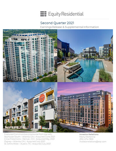 Thumbnail Equity Residential
 Quarterly Report 2021-q2