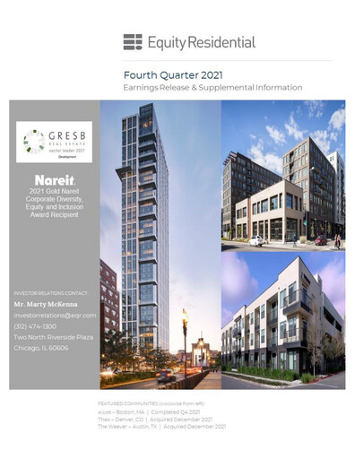 Thumbnail Equity Residential
 Quarterly Report 2021-q4