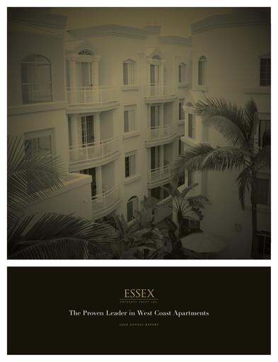 Thumbnail Essex Property Trust
 Annual Report 2009