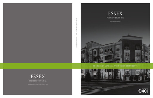 Thumbnail Essex Property Trust
 Annual Report 2010