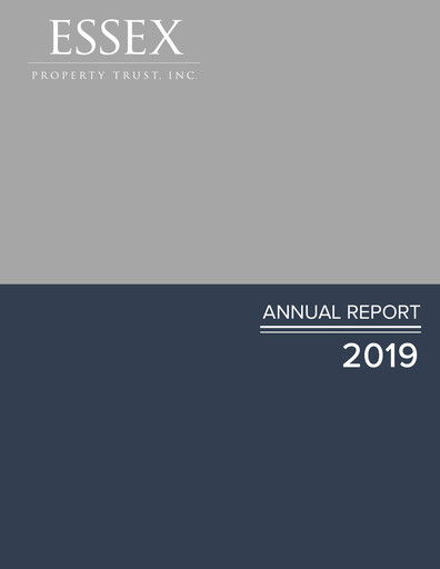 Thumbnail Essex Property Trust
 Annual Report 2019