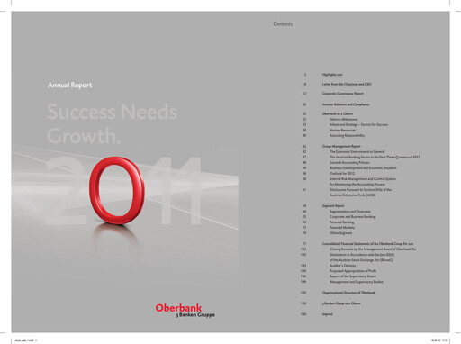 Thumbnail Oberbank Annual Report 2011