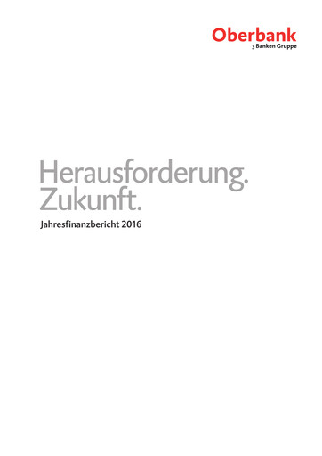 Vorschaubild Oberbank Finanzbericht 2016