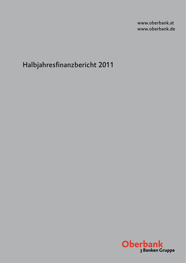 Thumbnail Oberbank Half-year Report 2011-h1