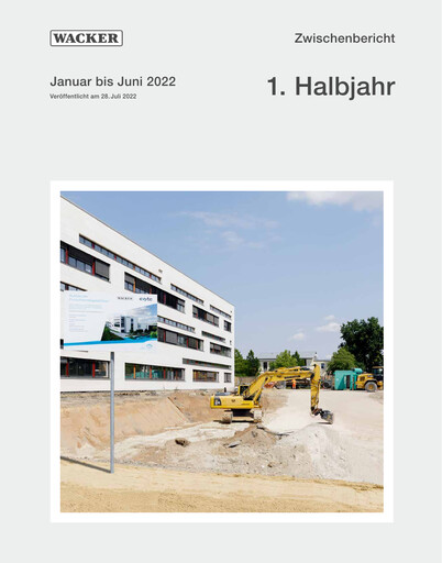 Thumbnail Wacker Chemie
 Half-year Report 2022-h1