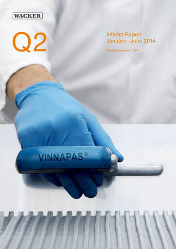 Thumbnail Wacker Chemie
 Half-year Report 2014-h1