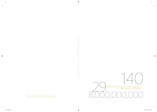 Thumbnail Estee Lauder Annual Report 2007-2008