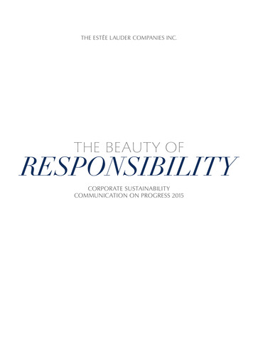 Thumbnail Estee Lauder Sustainability Report 2014-2015