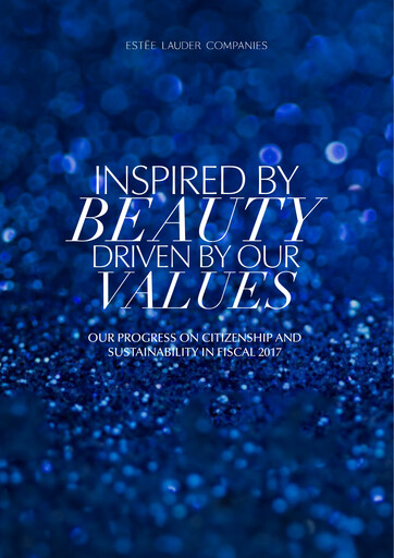 Thumbnail Estee Lauder Sustainability Report 2016-2017