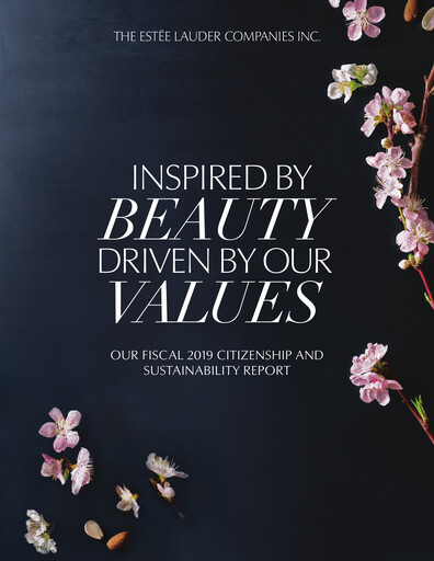Thumbnail Estee Lauder Sustainability Report 2018-2019