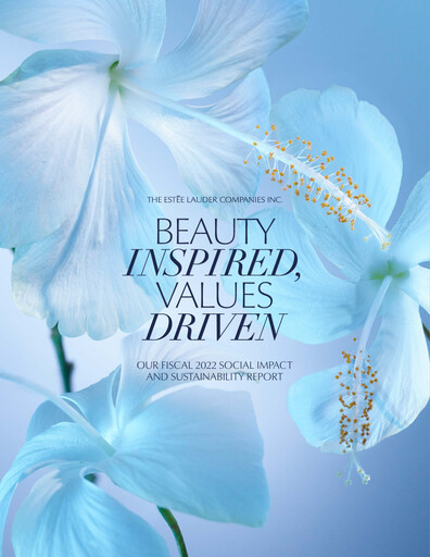 Thumbnail Estee Lauder Sustainability Report 2021-2022