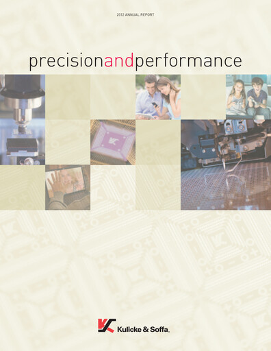 Thumbnail Kulicke and Soffa Industries Annual Report 2012