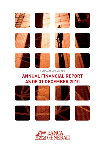 Thumbnail Banca Generali Annual Report 2010