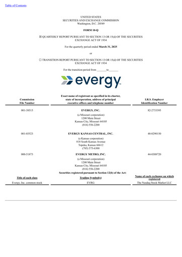 Thumbnail Evergy Quarterly Report 2025-q1