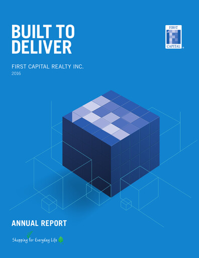 Thumbnail First Capital REIT Annual Report 2016