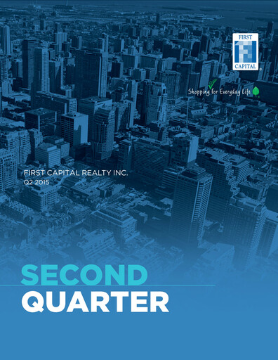 Thumbnail First Capital REIT Quarterly Report 2015-q2