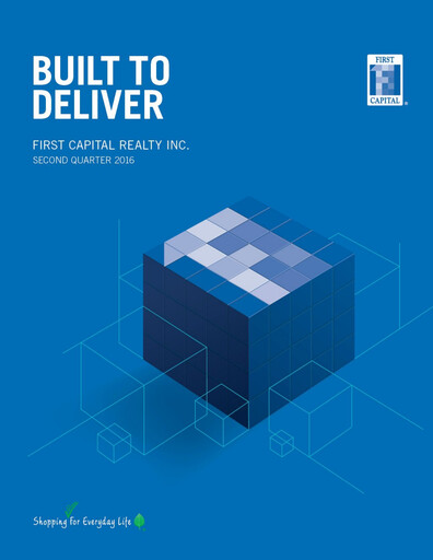Thumbnail First Capital REIT Quarterly Report 2016-q2