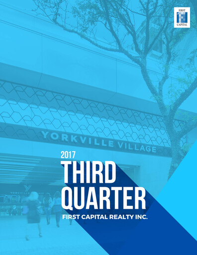 Thumbnail First Capital REIT Quarterly Report 2017-q3