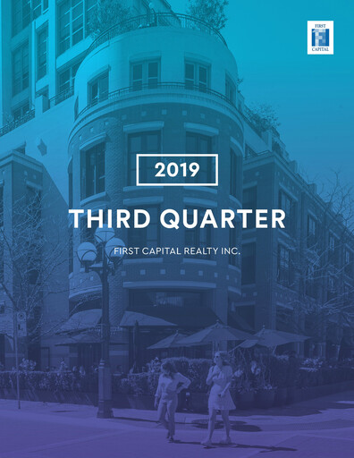 Thumbnail First Capital REIT Quarterly Report 2019-q3