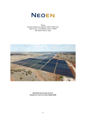 Thumbnail Neoen Financial Report 2018