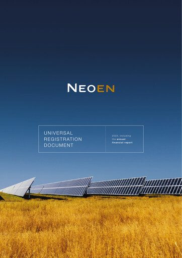 Thumbnail Neoen Universal Registration Document 2022