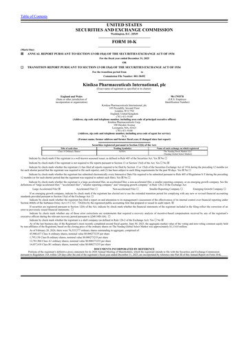 Vorschaubild Kiniksa Pharmaceuticals
 Jahresbericht 2025