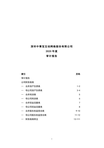 Miniature Shenzhen Zqgame Bilan financier 2020
