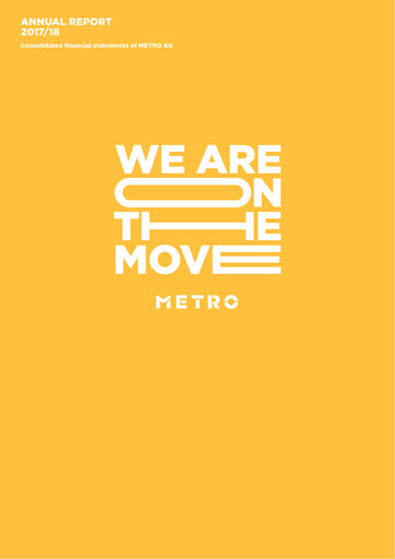 Thumbnail Metro AG
 Annual Report 2017-2018