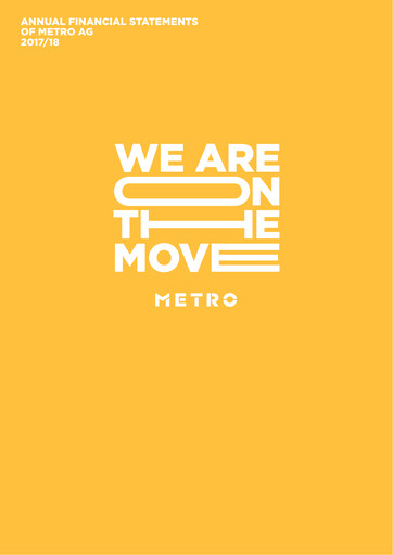 Thumbnail Metro AG
 Financial Statement 2017-2018