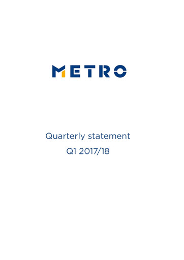 Thumbnail Metro AG
 Quarterly Report 2017-q1