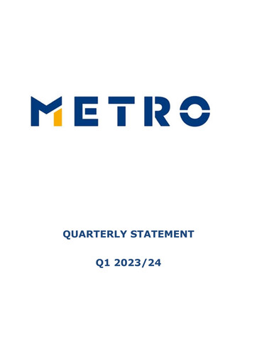 Thumbnail Metro AG
 Quarterly Report 2023-q1