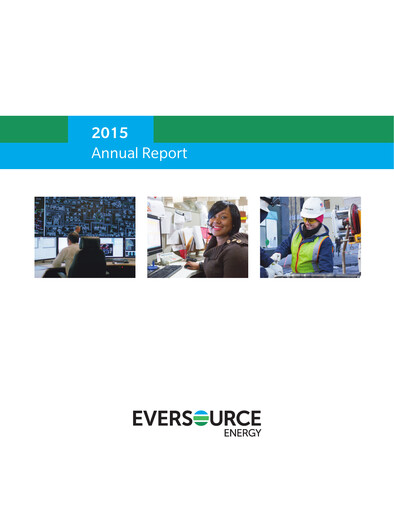 Thumbnail Eversource Energy Annual Report 2015