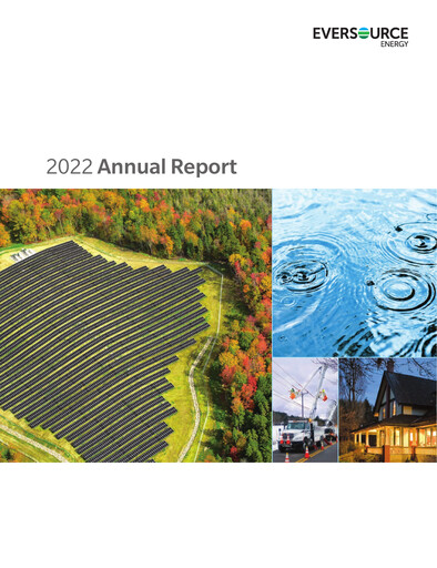 Thumbnail Eversource Energy Annual Report 2022