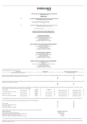 Thumbnail Eversource Energy Quarterly Report 2023-q2