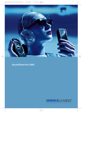 Miniature Grenke Rapport annuel 2000