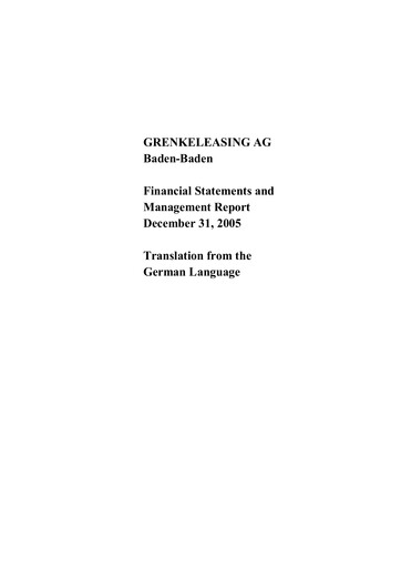 Thumbnail Grenke Financial Statement 2005