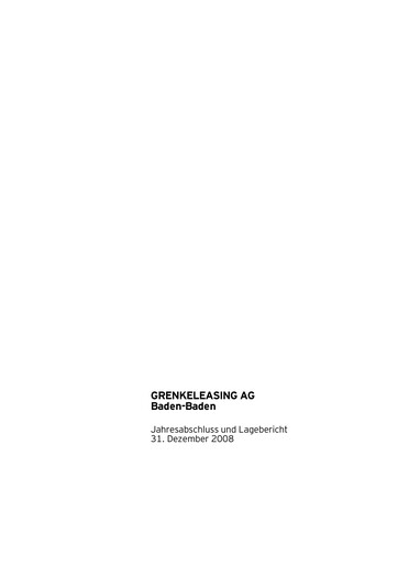 Thumbnail Grenke Financial Statement 2008