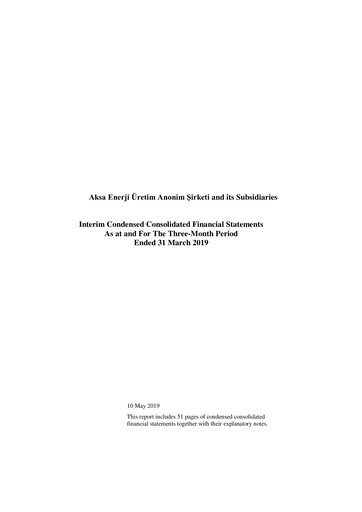 Thumbnail Aksa Energy Quarterly Report 2019-q1