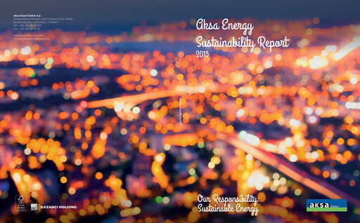 Thumbnail Aksa Energy Sustainability Report 2015