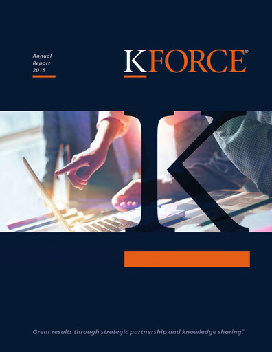 Thumbnail Kforce Annual Report 2018