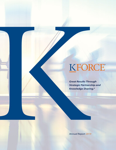 Thumbnail Kforce Annual Report 2019