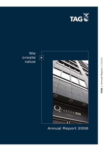 Thumbnail TAG Immobilien
 Annual Report 2006