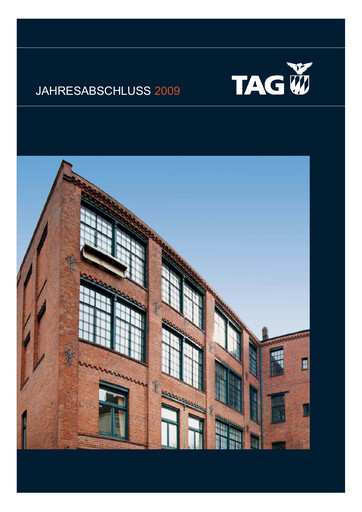 Thumbnail TAG Immobilien
 Financial Statement 2009