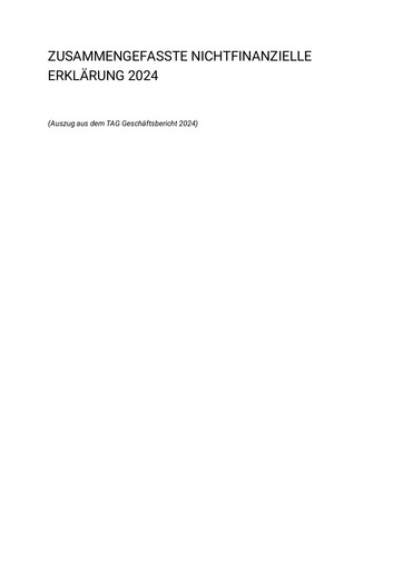 Thumbnail TAG Immobilien
 Sustainability Report 2024