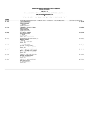 Thumbnail Exelon Corporation Annual Report 2023