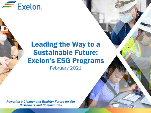 Thumbnail Exelon Corporation ESG Report 2019